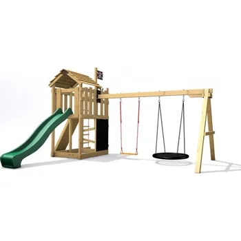 Dětské hřiště Dětské hřiště Monkey´s Home Malý pirát RED se zelenou skluzavkou