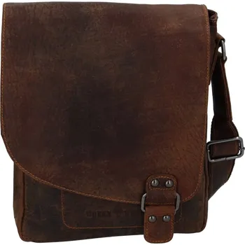 Greenwood Kožená taška přes rameno UNI Aster hnědá