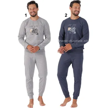 Pánské pyžamo Hotberg(M-Max) Pánské pyžamo Sajmon1472 Barva: 1-sivá, Velikost: XL