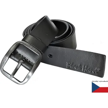 Opasek Black 078-98 kožený pásek černý