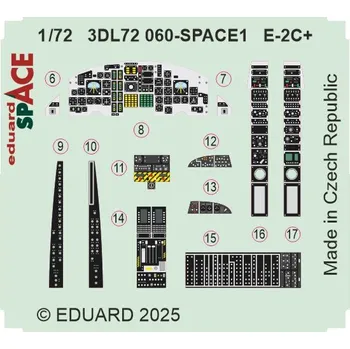 Plastikový model Eduard 1/72 E-2C+ SPACE (HELLER)