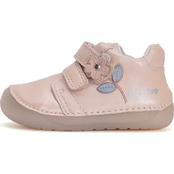 Dívčí obuv Dětské celoroční boty S070-51171 Baby pink / růžová s kytičkou, D.D.Step Velikost: 23
