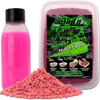 Method Feeder Pelletový Box šťavnatý citrus (500g feeder peletek+100ml booster)