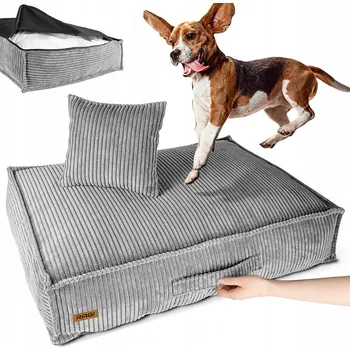 Pelíšek pro psa Ragi matrace pro psa šedá 80 cm x 60 cm