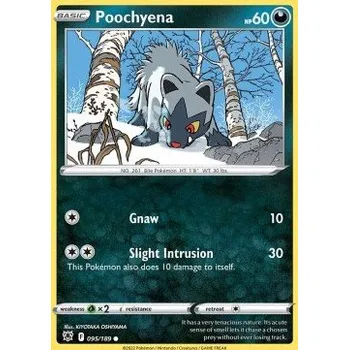 Sběratelská karetní hra Pokémon ASR 095/189 Poochyena - Astral Radiance Stav: Near Mint, Verze: NORMAL