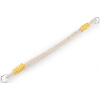 Univerzální šňůrka / přívěsek / klíčenka s karabinami, barva 1 krémová světlá