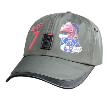 Kšiltovka Numberoplus Dětská Fotbalová kšiltovka - Kylian Mbappé MP10 Barva: Šedá