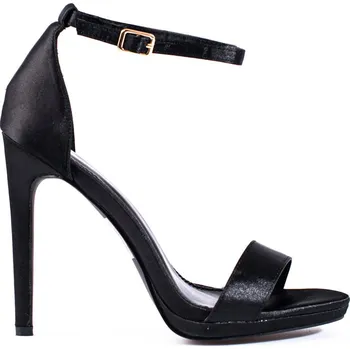 Dámské sandále Černé sandály na vysokém podpatku, podpatek 12 cm GD-DO-143B Velikost: 37