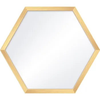 Zrcadlo Nástěnná zrcadla v sadě 4 ks 35x40 cm Heksagon ID_1688934
