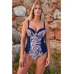 Dámské jednodílné plavky KKJ036 mix - Gaia černá-béžová 75F