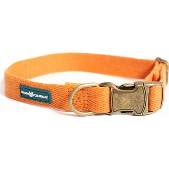Hračka pro psa Farm Company ekologicky šetrný obojek pro psy ze sojových vláken 2cm/33-50cm oranžová