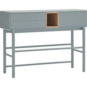 Toaletní stolek Modrošedý lakovaný toaletní stolek Teulat Corvo 120 x 35 cm
