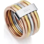 Viceroy Luxusní tricolor prsten z oceli Chic 75305A01 52 mm + 2 měsíce na vrácení zboží