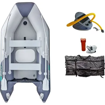 Člun Člun GLADIATOR LIGHT AK300AD light dark grey - nafukovací člun s vysokotlakou podlahou - sada: bez motoru