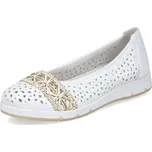 Dámské baleríny na klínku Rieker L3062-80 bílé 40