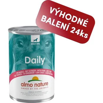 Krmivo pro psa Almo Nature Daily Menu - s vepřovým 400g výhodné balení 24ks
