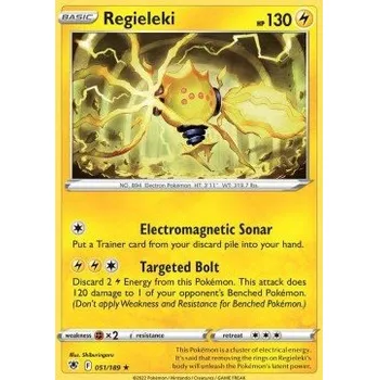 Sběratelská karetní hra Pokémon ASR 051/189 Regieleki - Astral Radiance Stav: Near Mint, Verze: NORMAL