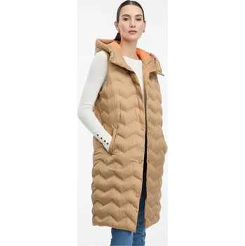 Dámská vesta Orsay Hnědá dámská prošívaná vesta - Dámské Orsay hnědá 2259904