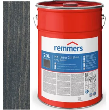 Lak na dřevo Remmers HK-LASUR [PLUS] GREY PROTECT 20L 5438 (FT20928) Antracitově šedá - Anthrazitgrau + dárek k objednávce nad 1000Kč