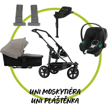 Kočárek TFK - Trends for Kids Akční set TFK Mono 3 frame - air wheel + Hluboká korba kombi + Pláštěnka + Moskytiéra + adaptéry na autosedačku + autosedačka Cybex Aton B2 + isofix base