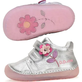 D.D.STEP Celoroční dívčí barefoot boty D.D.STEP, model S070-51171A silver Velikost dětských bot: 25