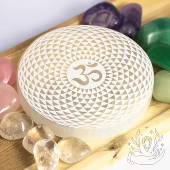 Selenitová destička Óm