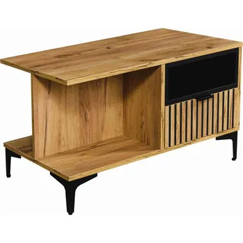 Konferenční stolek ELISE Konferenční stolek 1S zlatý dub/černá