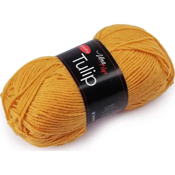 Příze Pletací příze Tulip 100 g, barva 19 (41179)) hořčicová