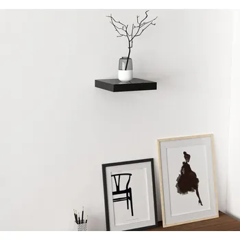 police ASPRO nástěnná police, černá