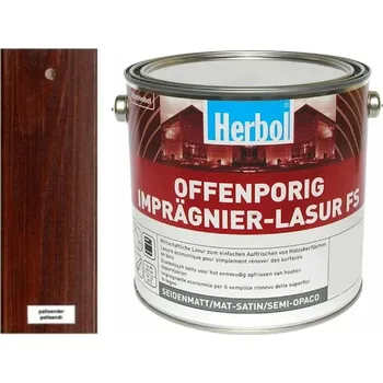 Lak na dřevo Herbol OFFENPORIG IMPRÄGNIER-LASUR FS Palisandr - Palisander Velikost balení: 10 l + dárek k objednávce nad 1000Kč
