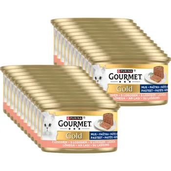 Pro kočku Purina Gourmet Gold mousse s lososem 24x85g