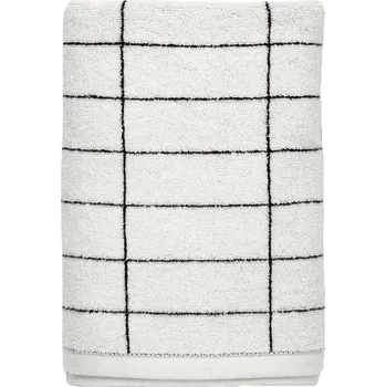 Osuška Bílá bavlněná osuška 70x140 cm Tile Stone – Mette Ditmer Denmark ID_1530600