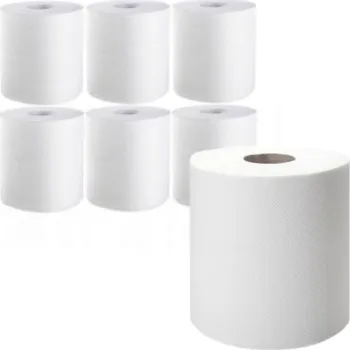 Papírový ručník Papírové utěrky celulóza Bigs v balení 6 ks bílé