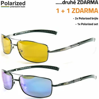 Sluneční brýle AKCE 1+1 ZDARMA, polarizační brýle POLARIZED 1.09 Revo, 1.09Y