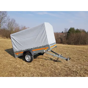Přívěs k motorovému vozidlu privesyskladem.cz ECO 2312 KIPP (230 x 125 cm), SKLOPNÝ přívěsný vozík + plachta 110cm