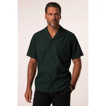 Pánská košile JP1880, Plus size Košile JP1880, krátké rukávy, květovaný potisk, Cuba límeček, Cuba střih, do 8XL pro plnoštíhlé nadměrná velikost, 835502450-1459, tyrkysový, XL, Plus size oblečení, Oblečení pro vysoké muže, Nadměrné velikosti, Oblečení pro plnoštíhlé.