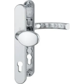 Dveřní kování Sada klika koule LIEGE, úzký štítek-šířka 36 mm, 67-72, F1 stříbrná přírodní