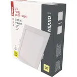 LED vestavné svítidlo NEXXO, čtvercové, bílé, 12,5W, teplá bílá