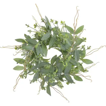 Obraz Dekorační věnec z větviček a eukalyptu Velikost: Malý