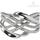 Stříbrný prsten se zirkony