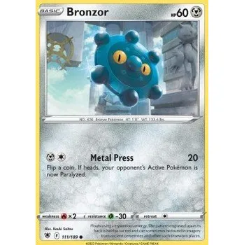 Volný čas Pokémon ASR 111/189 Bronzor - Astral Radiance Stav: Near Mint, Verze: NORMAL