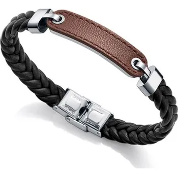 Náramek Viceroy Stylový pánský kožený náramek Magnum 15108P01011 + 2 měsíce na vrácení zboží
