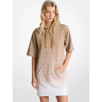 Dámské šaty Michael Kors dámské šaty Ombré Ribbed hnědé XS