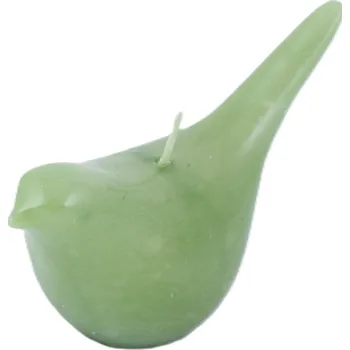 Svíčka Svíčka ptáček zelený 11*5*7cm