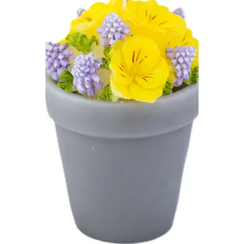 Svíčka Svíčka Maceška mix žlutá malá