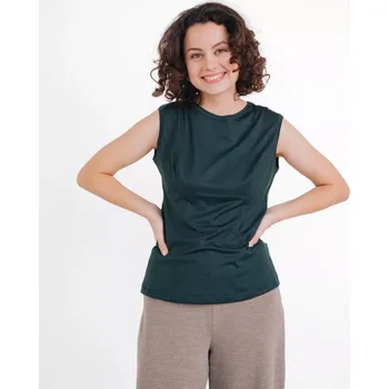 Dámské funkční tílko Merino 140 Zelená L