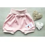 AMÁLKA Bavlněné letní kraťasy, pudrově růžové Velikost: 92-98