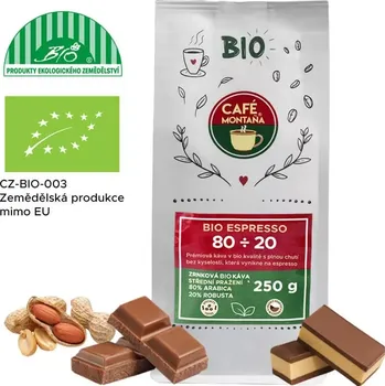 Káva Bio Espresso 80÷20 zrnková bio káva 250g (Bio Espresso 80÷20 zrnková bio káva 250g)