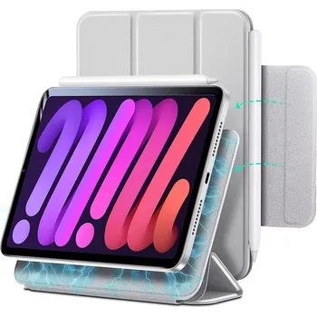 Pouzdro na tablet Magnetické pouzdro ESR Rebound Magnetic iPad mini 7/6 (2024/2021) - Silver grey