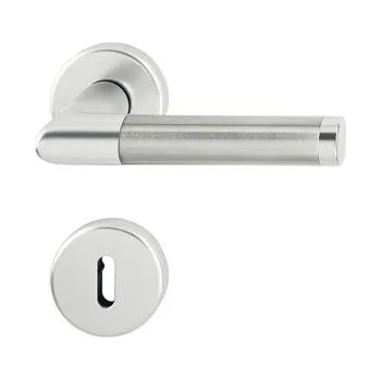 HOPPE kování AMSTERDAM, interiérové, klika-klika, stříbr.elox/nerez, rozeta OB